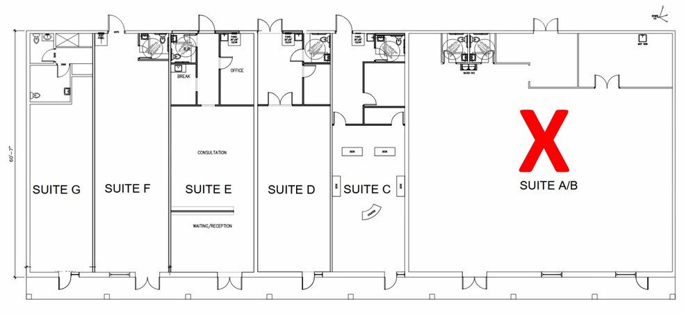 1853-1855 E Lohman Ave, Las Cruces, NM à louer - Plan d’étage – Image 2 sur 2