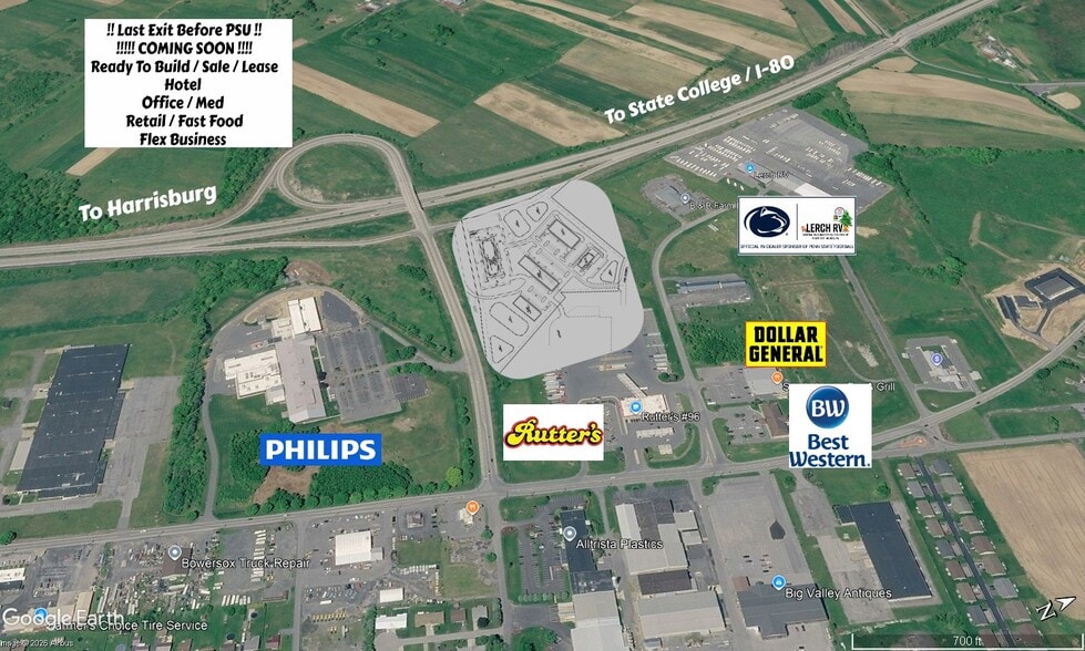 Commerce Dr, Milroy, PA à vendre - Aérien – Image 1 sur 2