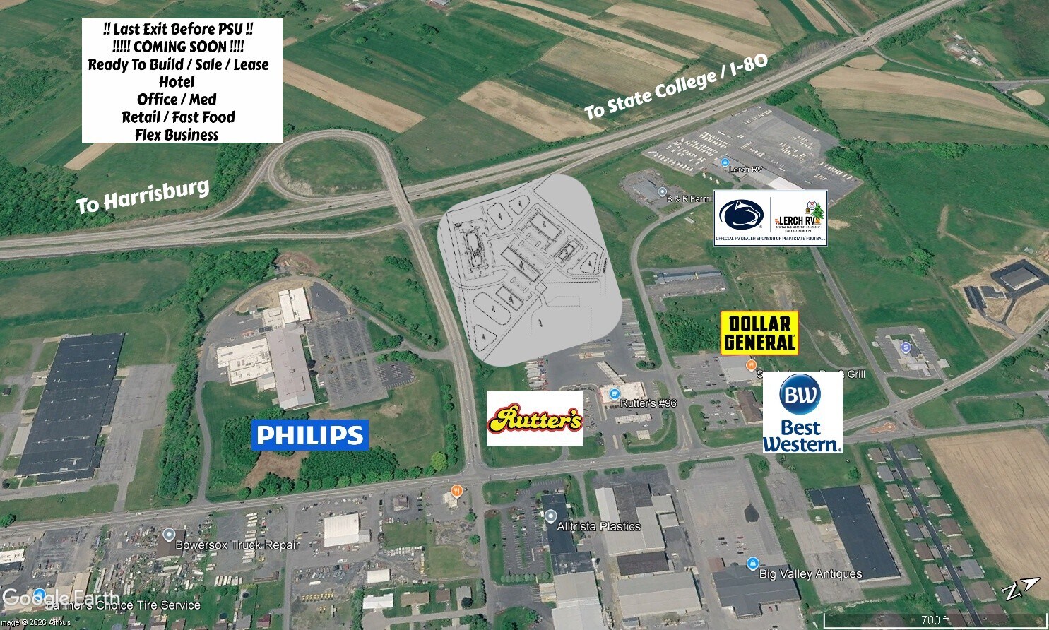 Commerce Dr, Milroy, PA à vendre Aérien– Image 1 sur 3