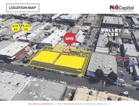 7350 Greenbush Ave, North Hollywood, CA - VUE AÉRIENNE  vue de carte