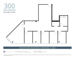 300 S Pine Island Rd, Plantation, FL à louer Plan d’étage– Image 1 sur 2