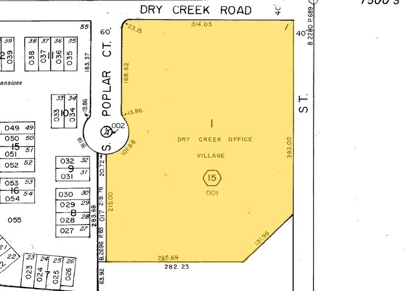 7200 E Dry Creek Rd, Centennial, CO à louer - Plan cadastral – Image 2 sur 8