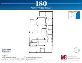 180 N Wabash Ave, Chicago, IL à louer Plan d’étage– Image 1 sur 10