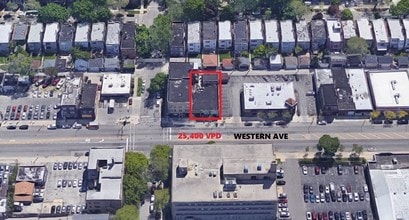 3751-3759 N Western Ave, Chicago, IL - VUE AÉRIENNE  vue de carte - Image1