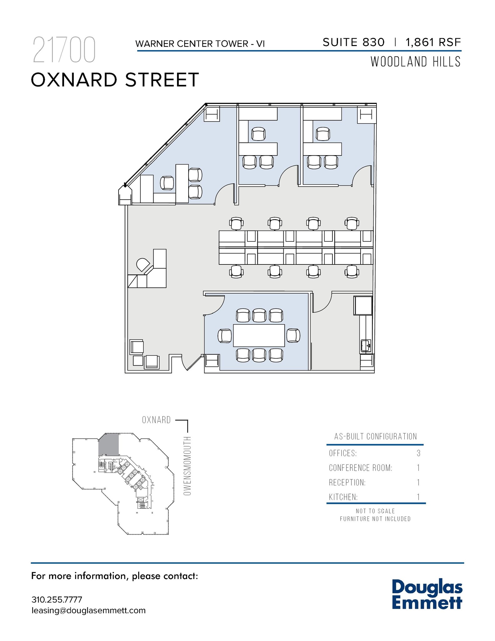 21700 Oxnard St, Woodland Hills, CA à louer Plan d’étage– Image 1 sur 1