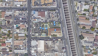 9527 S Alameda St, Los Angeles, CA - VUE AÉRIENNE  vue de carte