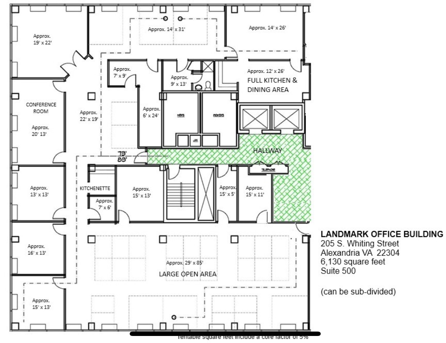205 S Whiting St, Alexandria, VA à louer Plan d’étage– Image 1 sur 6