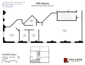 590 Means St NW, Atlanta, GA à louer Plan de site– Image 1 sur 6