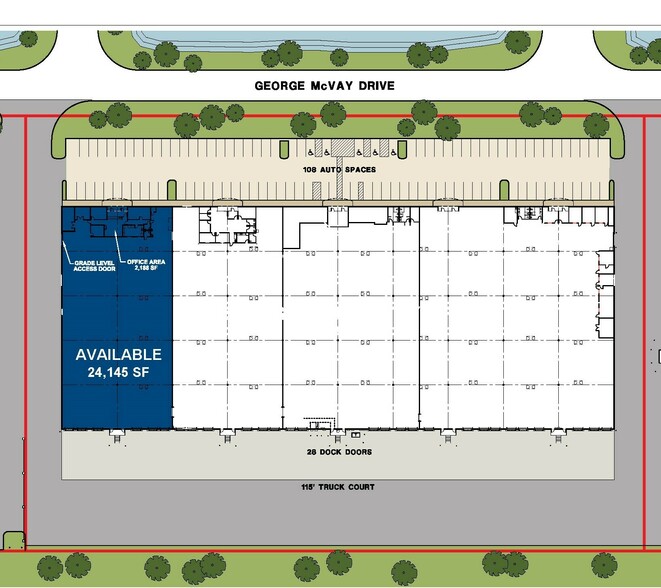 5201 George McVay Dr, McAllen, TX à louer - Plan de site – Image 3 sur 7