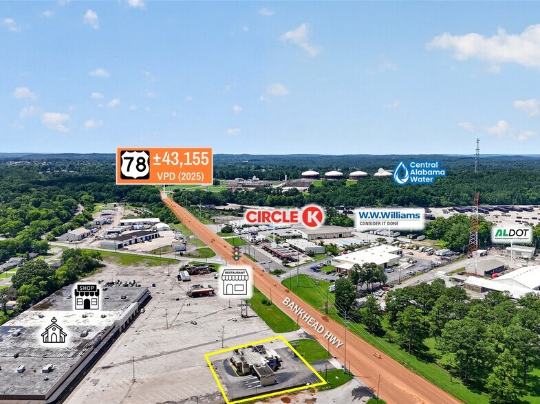 1151 Bankhead Hwy W, Birmingham, AL à vendre - Photo de l’immeuble – Image 3 sur 17