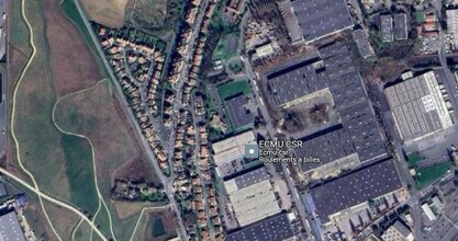 Louvres - Vue aérienne vue de carte
