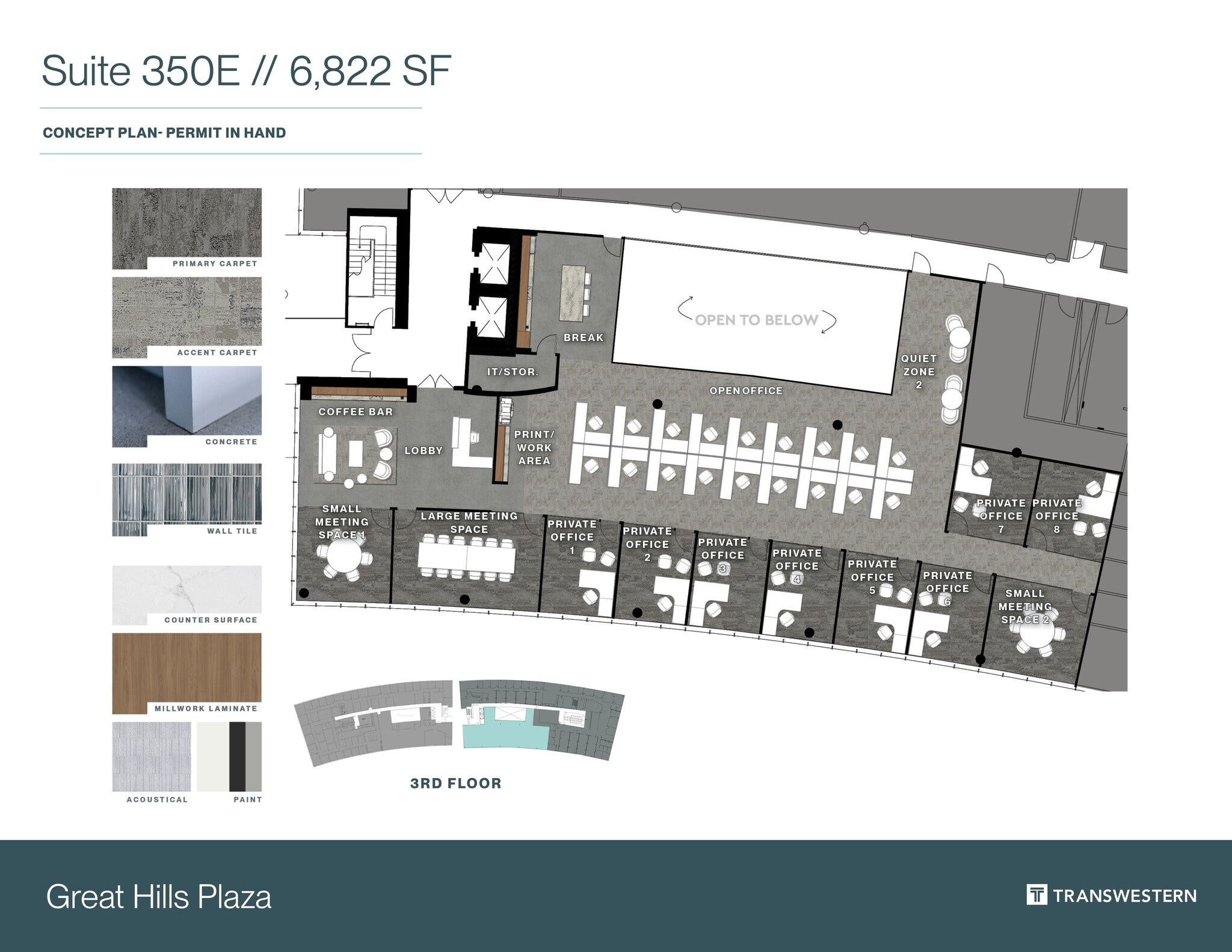 9600 Great Hills Trl, Austin, TX à louer Plan de site– Image 1 sur 1