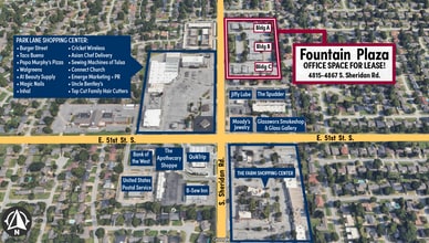 4815-4821 S Sheridan Rd, Tulsa, OK - VUE AÉRIENNE  vue de carte