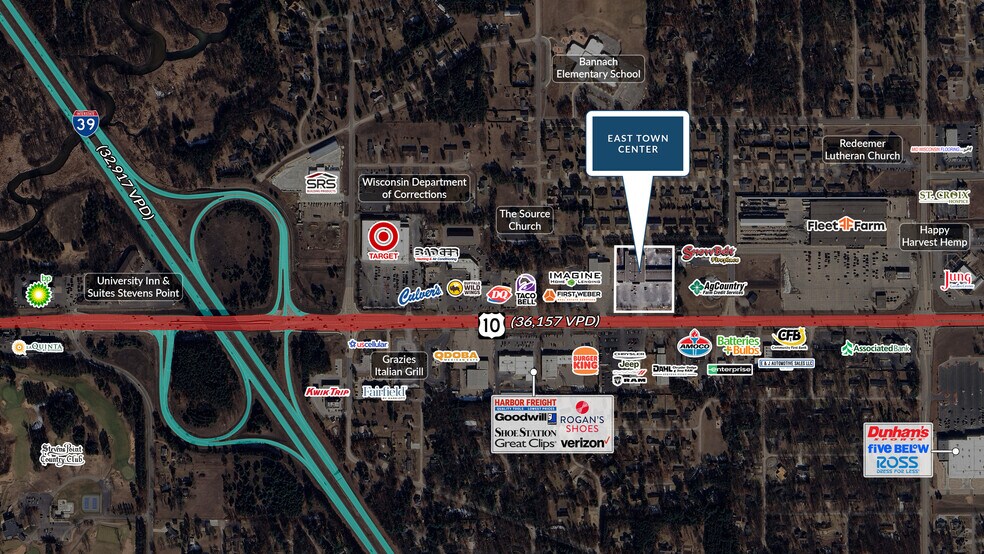 5474 Highway 10 E, Stevens Point, WI à vendre - Photo de l’immeuble – Image 2 sur 6
