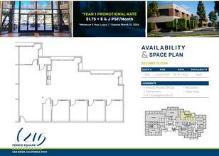 6215 Ferris Sq, San Diego, CA à louer Plan d’étage– Image 1 sur 1