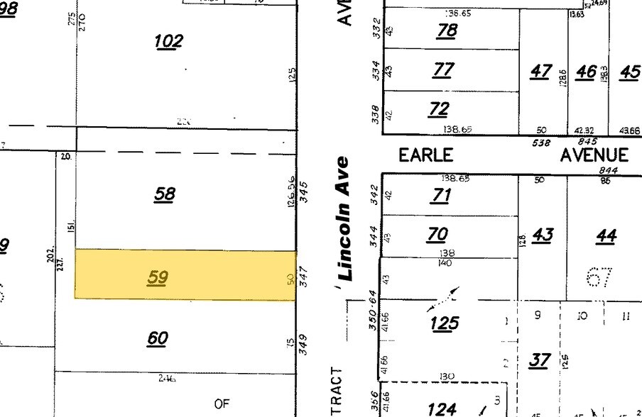 347 Lincoln Ave, San Jose, CA à louer - Plan cadastral – Image 3 sur 3