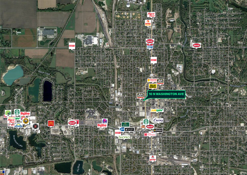 10 N Washington Ave, Mason City, IA à louer - Aérien – Image 2 sur 32