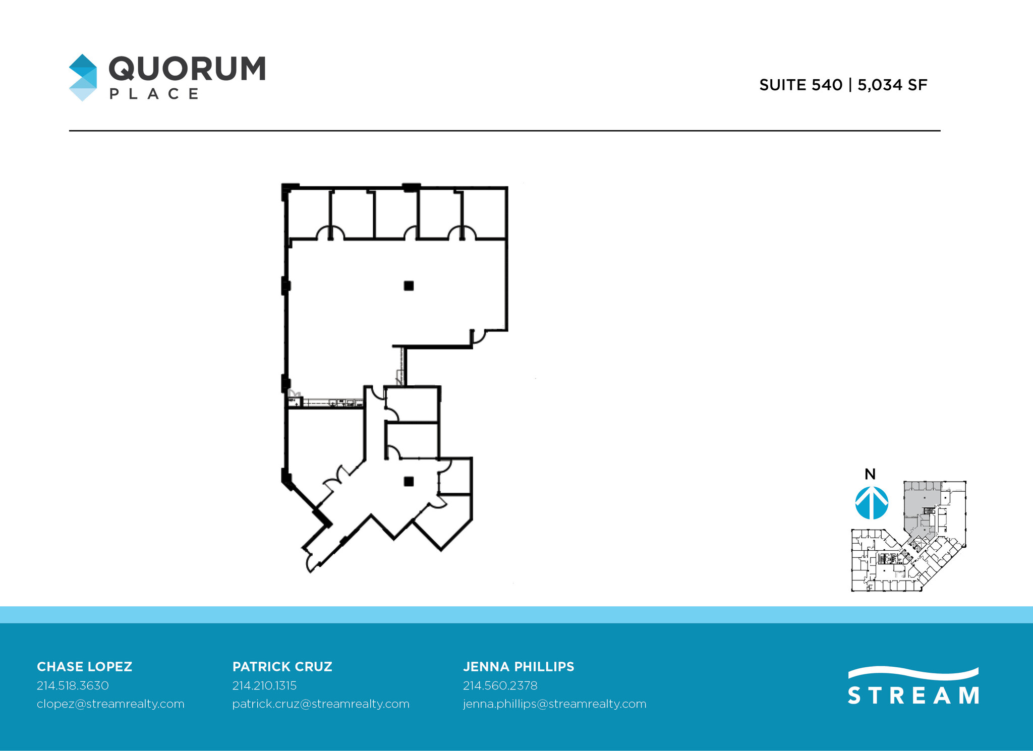 14901 Quorum Dr, Dallas, TX à louer Plan d’étage– Image 1 sur 1