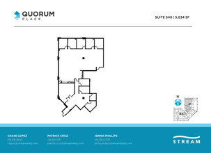 14901 Quorum Dr, Dallas, TX à louer Plan d’étage– Image 1 sur 1