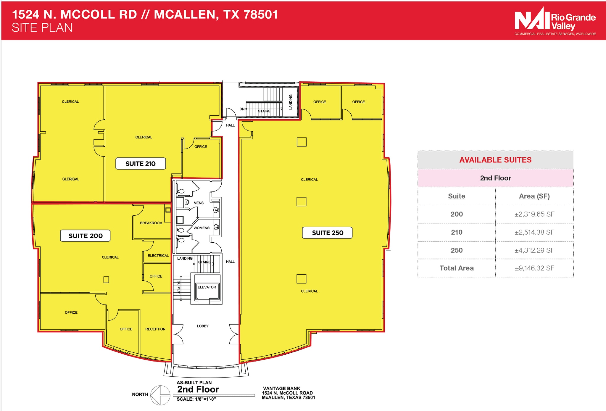 1524 N Mccoll St, McAllen, TX à louer Plan de site– Image 1 sur 2