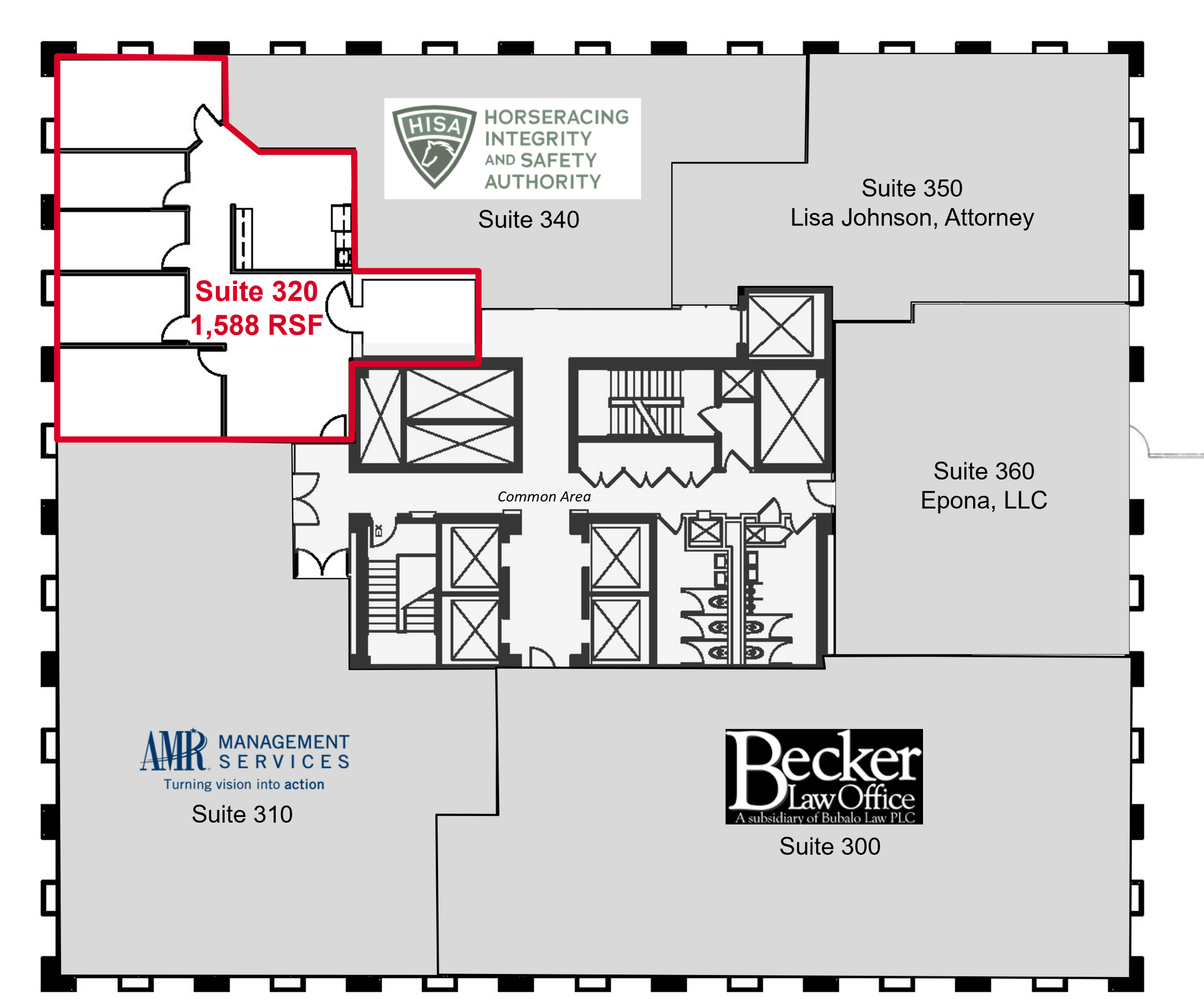 201 E Main St, Lexington, KY à louer Plan d’étage– Image 1 sur 1