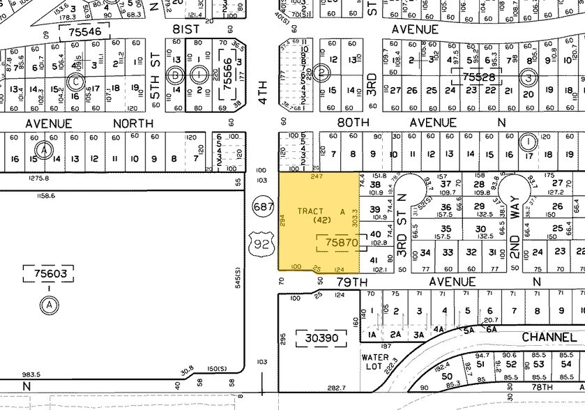 7901 4th St N, Saint Petersburg, FL à louer - Plan cadastral – Image 2 sur 9