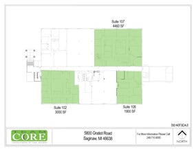 5800 Gratiot Rd, Saginaw, MI à louer Plan d’étage– Image 1 sur 1