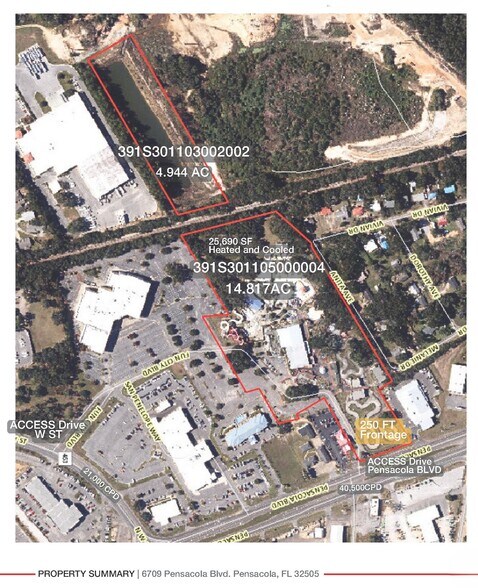 6709 Pensacola Blvd, Pensacola, FL à vendre - Aérien – Image 2 sur 24