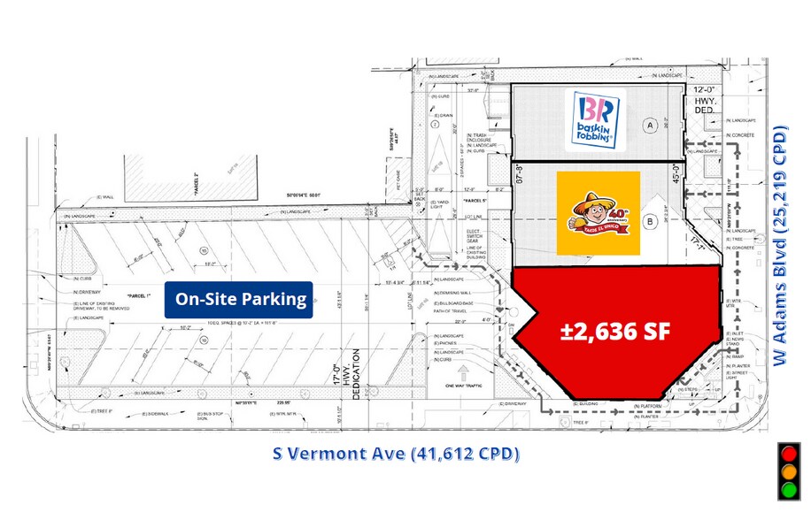 2524 S Vermont Ave, Los Angeles, CA à louer - Plan de site – Image 2 sur 4
