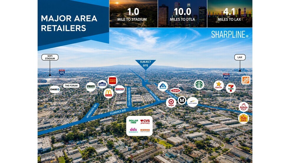 501 S La Brea Ave, Inglewood, CA à vendre - Photo de l’immeuble – Image 2 sur 6