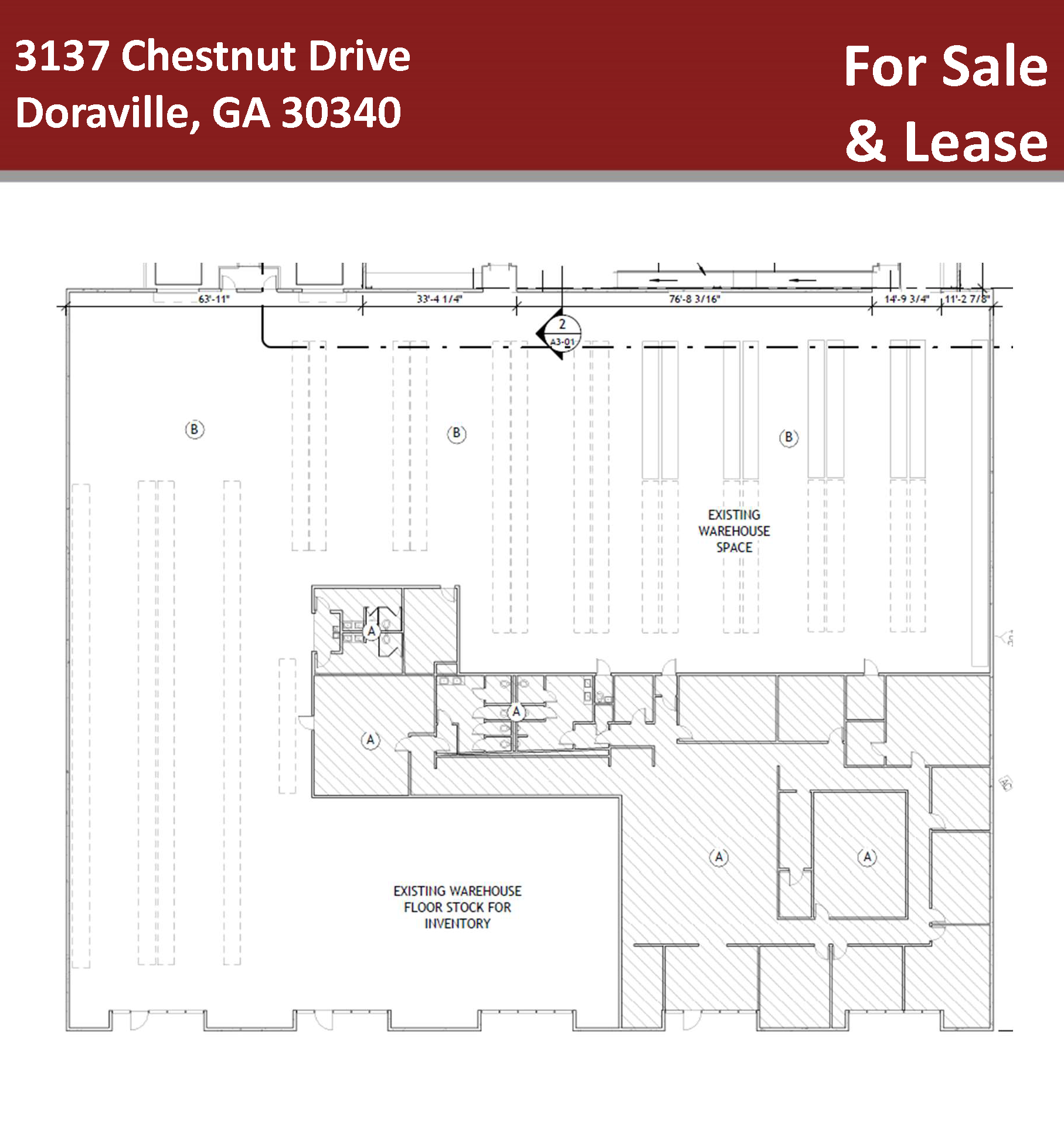 3137 Chestnut Dr, Atlanta, GA à louer Plan d’étage– Image 1 sur 1