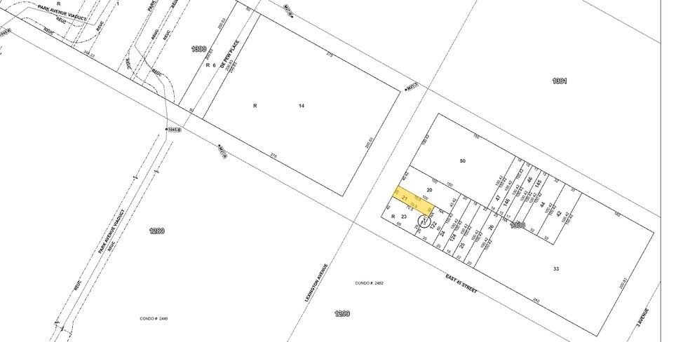 463 Lexington Ave, New York, NY à louer - Plan cadastral – Image 2 sur 5