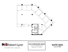 1400 Corporate Dr, Irving, TX à louer Plan d’étage– Image 1 sur 2