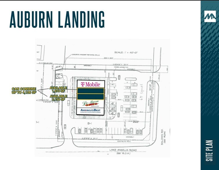 3901-3917 Baldwin Rd, Auburn Hills, MI à louer - Plan de site – Image 2 sur 3