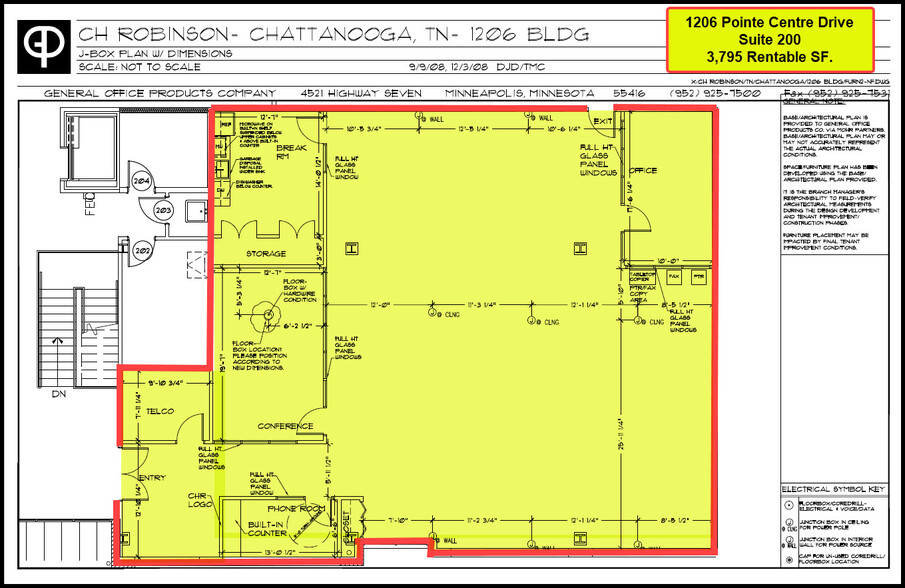 1206 Pointe Centre Dr, Chattanooga, TN à louer - Plan d’étage – Image 2 sur 4