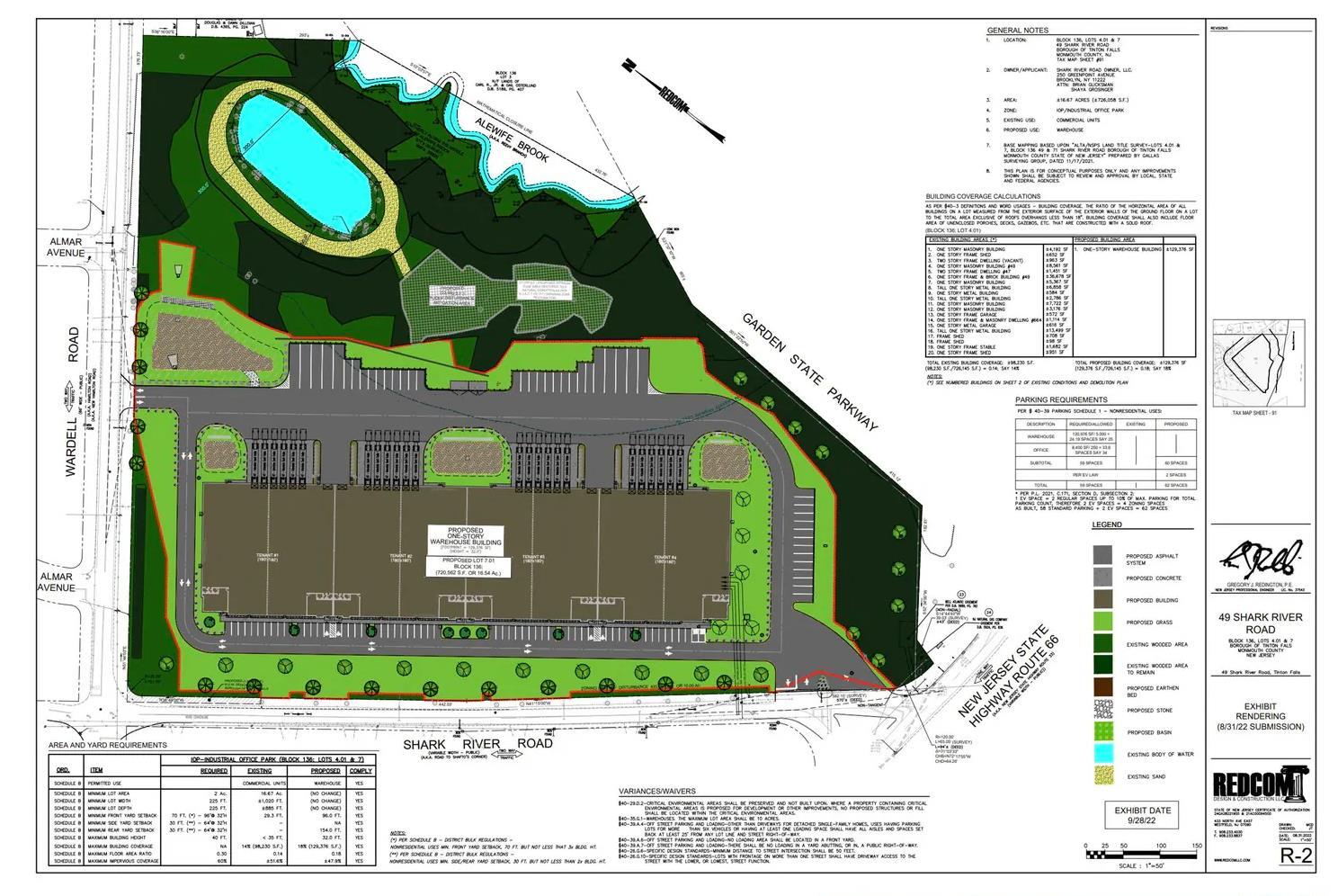 49 Shark River Rd, Tinton Falls, NJ à louer Plan de site– Image 1 sur 1