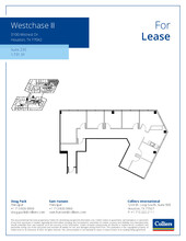 3000 Wilcrest Dr, Houston, TX à louer Plan d’étage– Image 1 sur 2