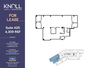 15400 Knoll Trail Dr, Dallas, TX à louer Plan d’étage– Image 1 sur 2