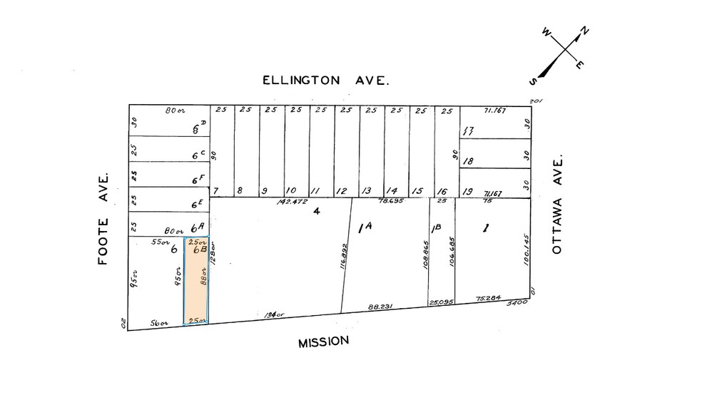 5480-5482 Mission St, San Francisco, CA à vendre - Plan cadastral – Image 2 sur 2