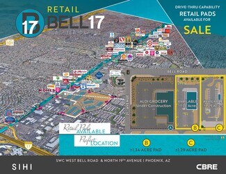 Plus de détails pour SWC W Bell Rd & N 19th Ave, Phoenix, AZ - Terrain à vendre