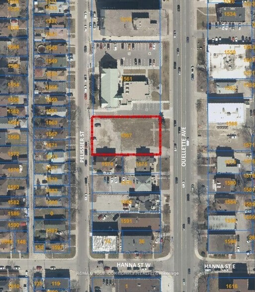 1567 Ouellette Av, Windsor, ON à vendre - Aérien – Image 2 sur 2