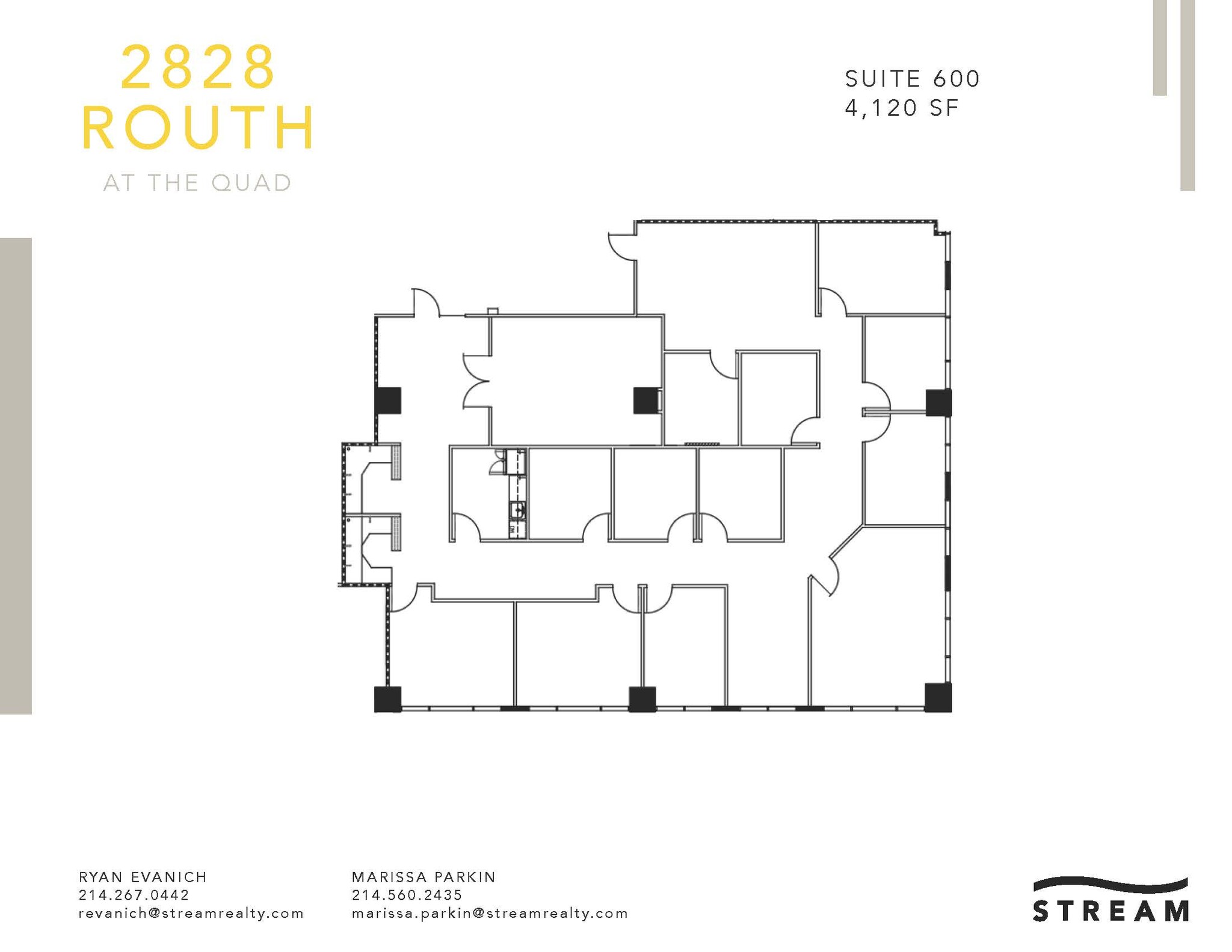 2828 Routh St, Dallas, TX à louer Plan d’étage– Image 1 sur 1