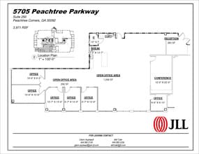 5707 Peachtree Pky, Peachtree Corners, GA à louer Plan d’étage– Image 1 sur 2