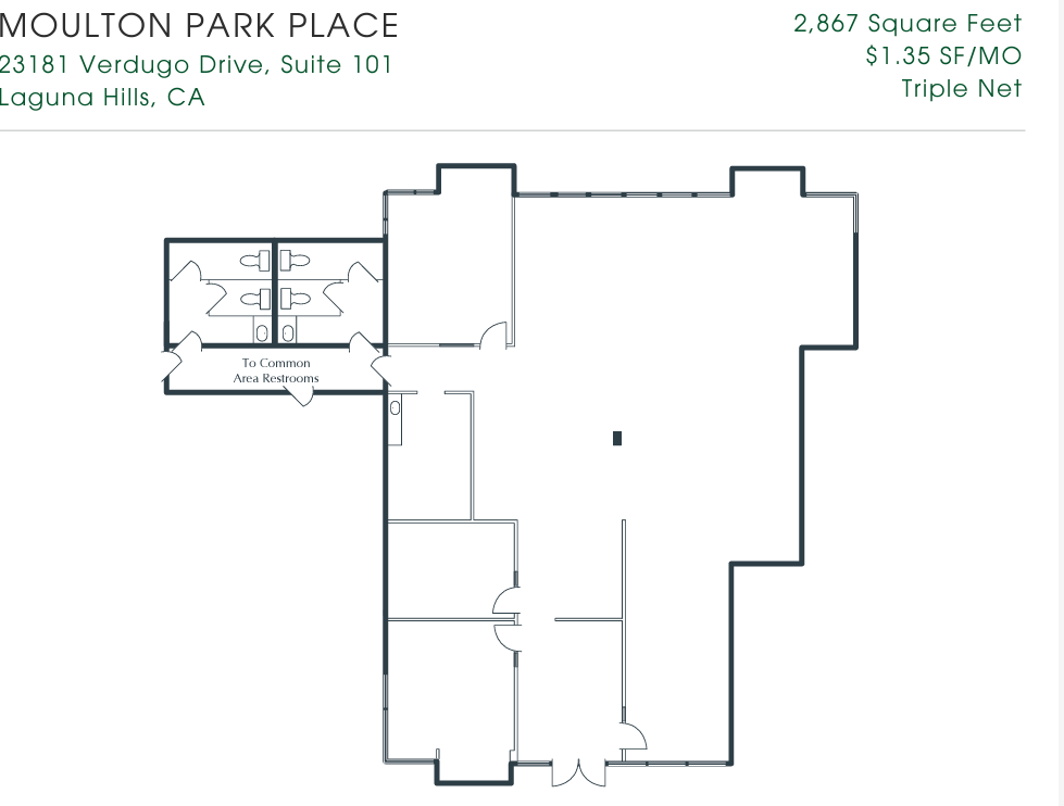 23181 Verdugo Dr, Laguna Hills, CA à louer Plan d’étage– Image 1 sur 1