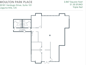 23181 Verdugo Dr, Laguna Hills, CA à louer Plan d’étage– Image 1 sur 1