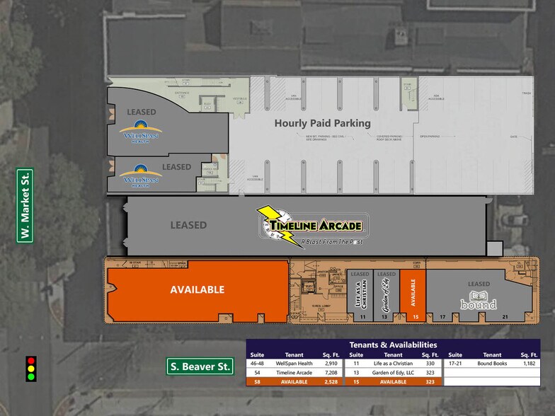 56-58 W Market St, York, PA à louer - Plan de site – Image 2 sur 6