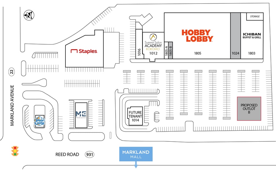 1805 E Markland Ave, Kokomo, IN à louer - Plan de site – Image 3 sur 6