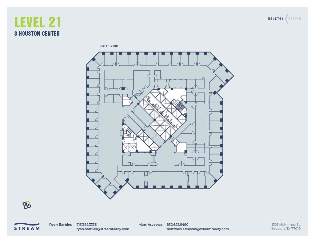 1301 McKinney St, Houston, TX à louer Plan d’étage– Image 1 sur 1