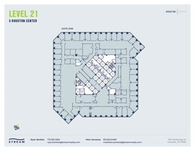 1301 McKinney St, Houston, TX à louer Plan d’étage– Image 1 sur 1