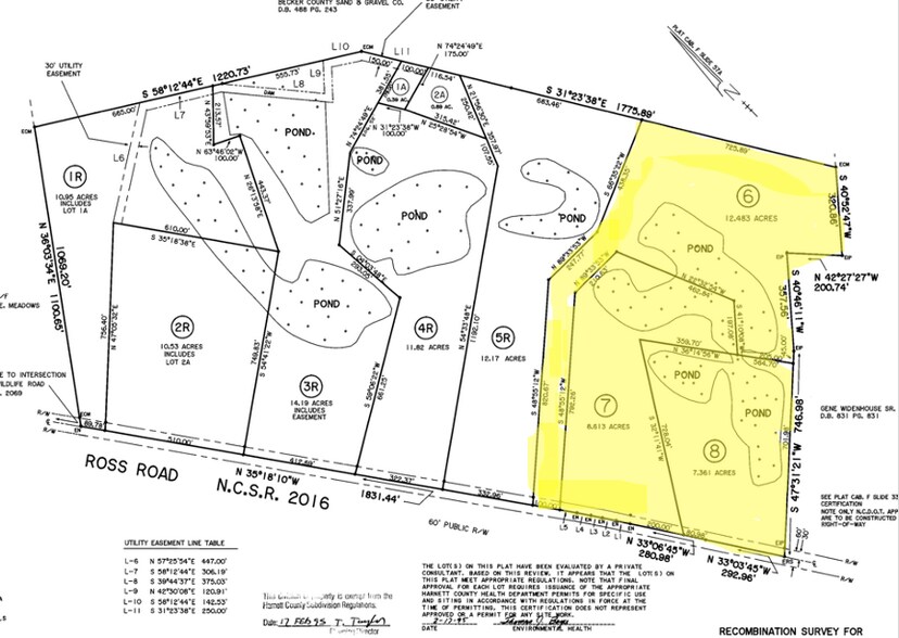 3535 Ross Rd, Lillington, NC à vendre - Plan cadastral – Image 2 sur 2